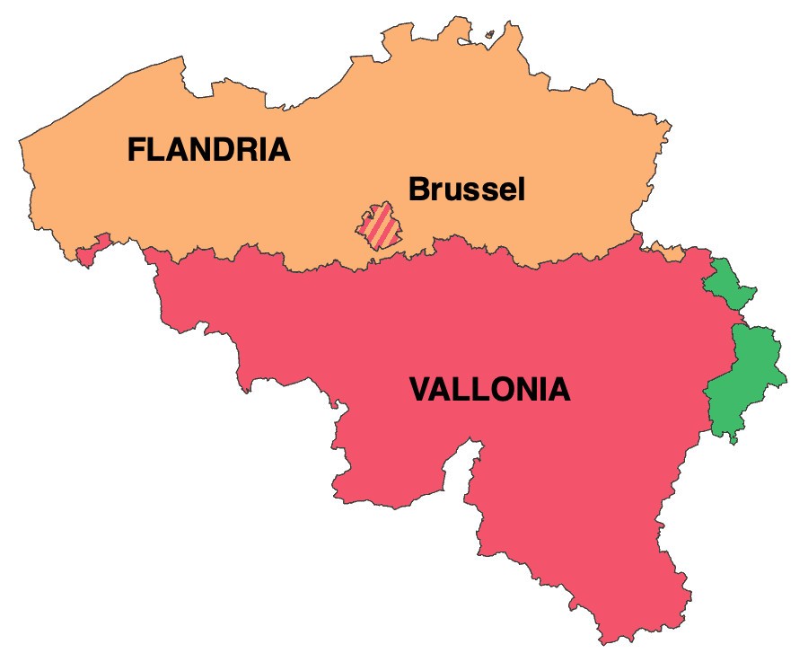 Flandria and Vallonia