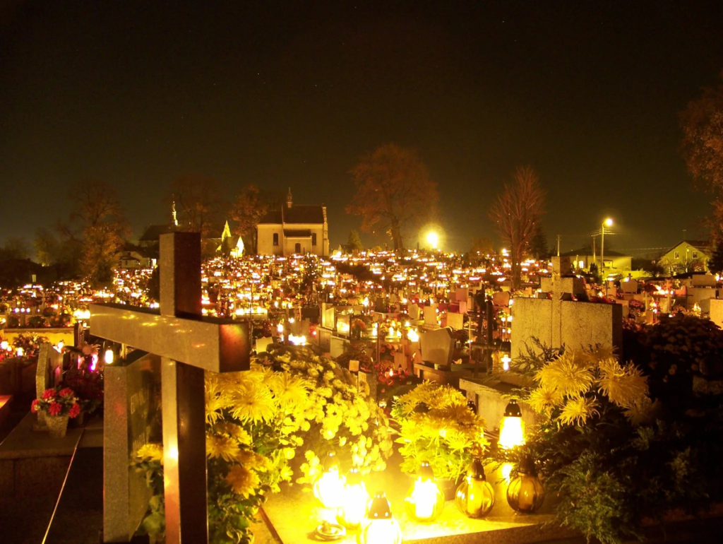 Children are taken to cemeteries