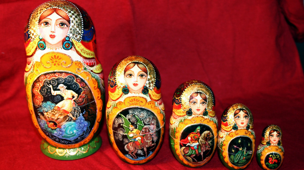 Matryoshka dolls.